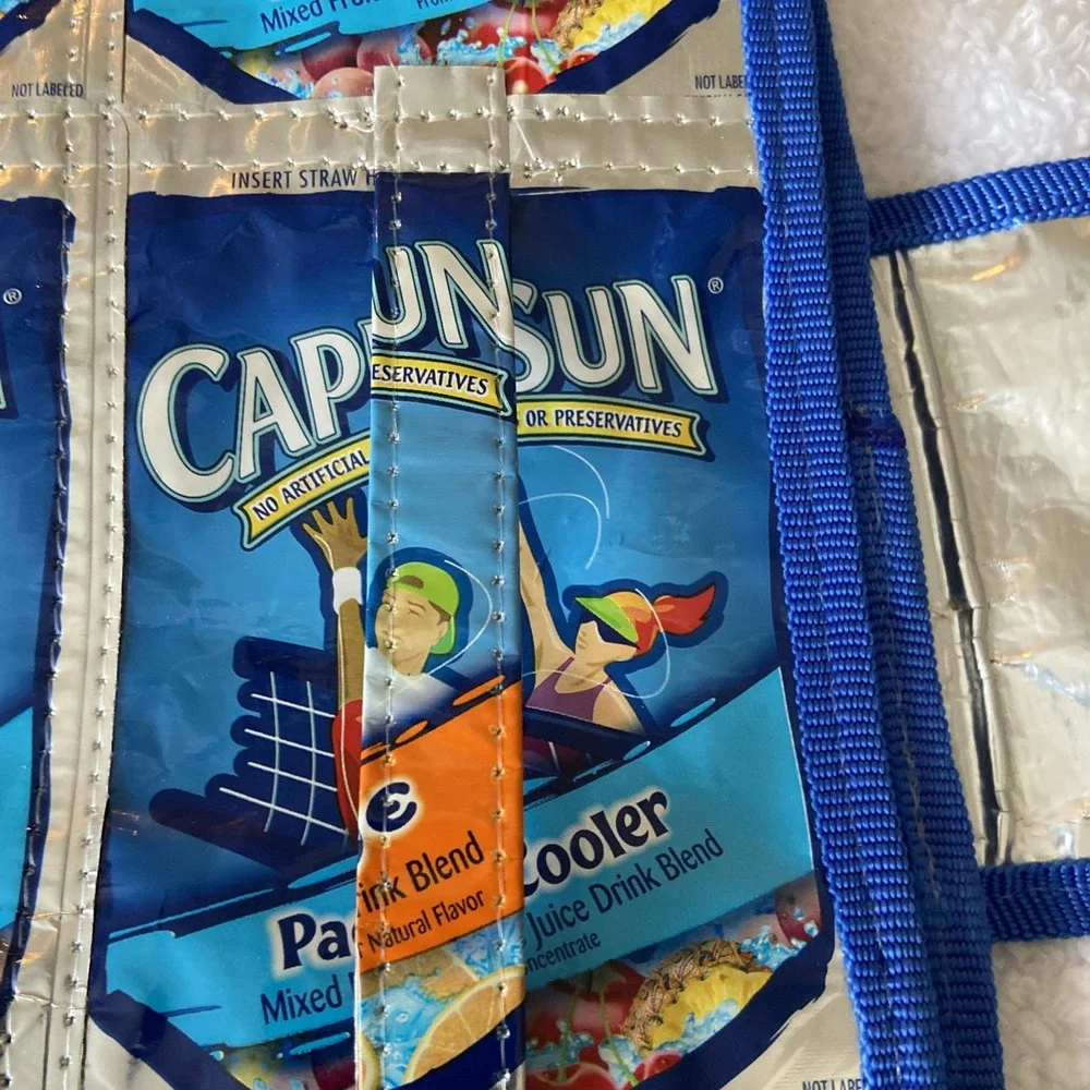 Capri Sun‎ Pacific Cooler Pouch Two Pocket Folder Closure Recycled Reusable